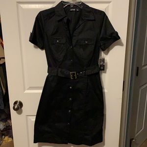 NWT Apt 9 Women’s size 6 black button up dress
